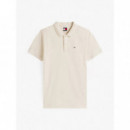 Tjm Slim Placket Polo Ext Desert Sand Du  TOMMY JEANS