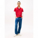 Tjm Slim Placket Polo Ext Sapphire Red  TOMMY JEANS