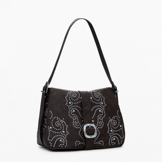 DESIGUAL Bolso Efecto Piel Hebilla Mediano 25WAXP34-6009