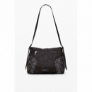 DESIGUAL Bolso Efecto Piel Hebilla Mediano 25WAXP34-6009