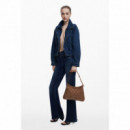 DESIGUAL Bolso Efecto Piel Troquelado Mediano 25WAXPB4-6011