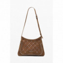 DESIGUAL Bolso Efecto Piel Troquelado Mediano 25WAXPB4-6011