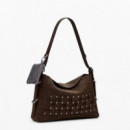 DESIGUAL Bolso Mano Patch Tachuelas Mediano 25WAXPBP-6009