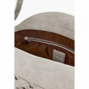 DESIGUAL Bolso Mano Patch Tachuelas Mediano 25WAXPBR-6006