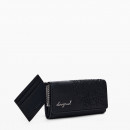 DESIGUAL Monedero Efecto Piel Bordados Mediano 25WAYP35-2000