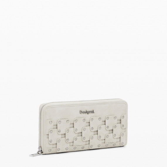 DESIGUAL Monedero Efecto Piel Tachuelas Grande 25WAYP49-6006