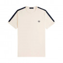 Camiseta Ringer con Cinta en Contraste  FRED PERRY