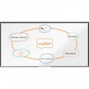 NOBO Pizarra Premium Plus Acero Vitrificado 2400X1200 Mm Blanco