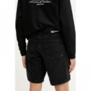Klj Relaxed Denim Short Washed Black  KARL LAGERFELD