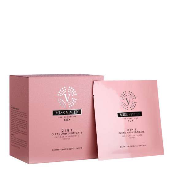 Toallitas íntimas 2 en 1 (limpia y Lubrica)  MISS VIVIEN