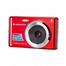 AGFAPHOTO Camara de Fotos Digital DC5200 Rojo 21MP 8X Zoom 2,4 Lcd