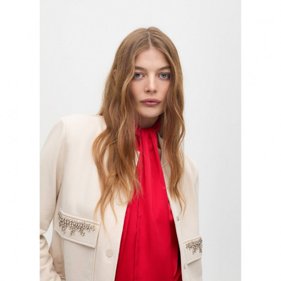 Bomber Detalle Bolsillos Joya Piedra  LOLA CASADEMUNT