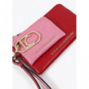 Cartera con Monedero Bicolor con Logo Ov  LOLA CASADEMUNT