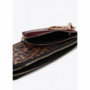 Cartera con Monedero Bicolor con Logo Ov  LOLA CASADEMUNT