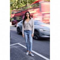 Vaqueros Mujer Vaqueros ICHI Twiggy Raven Light Blue Stonewashed