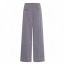 Pantalones ICHI Kate Jacquard Patriot Blue Herringbone