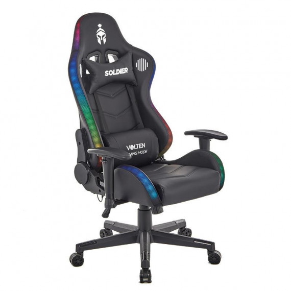 Silla Gaming Rgb Soldier Negra VOLTEN