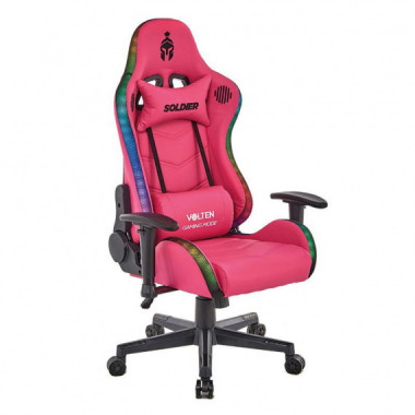 Silla Gaming Rgb Soldier Rosada VOLTEN