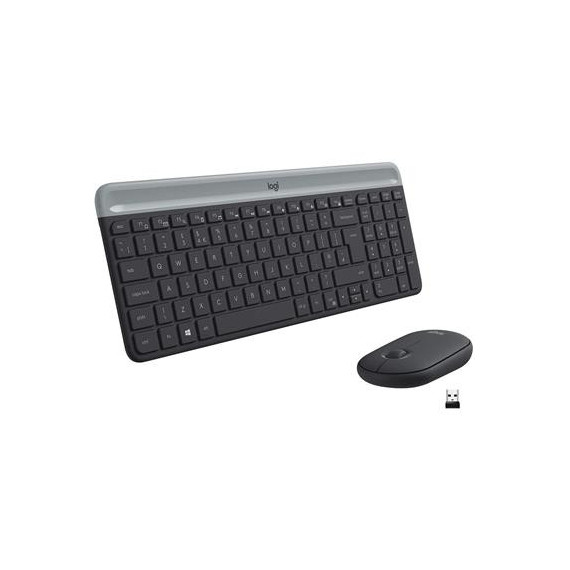 LOGITECH Teclado + Raton Inalambrico MK470 USB Slim Combo Negro