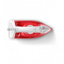 PHILIPS Plancha de Vapor GC1742 2000W Blanca Roja,limpieza de Cal,suela Antiadherente