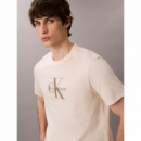 Camiseta CALVIN KLEIN Hero Beige