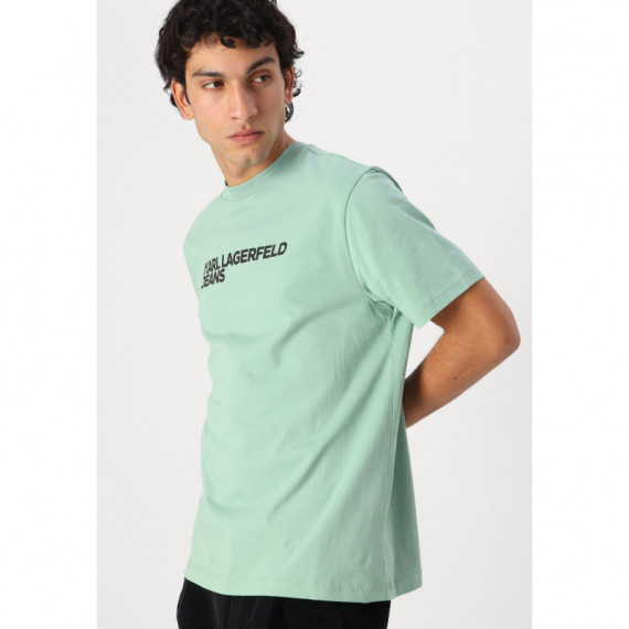 Klj Reg Ss Essential Tee Granite Green  KARL LAGERFELD
