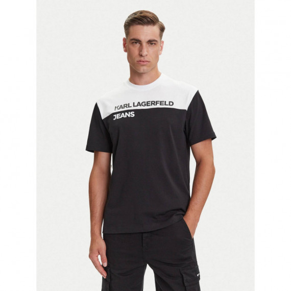Klj Reg Blocked Tee White/black  KARL LAGERFELD