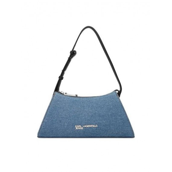 Klj Logo Sm Shoulder Bag Denim Bright Bl  KARL LAGERFELD