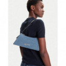 Klj Logo Sm Shoulder Bag Denim Bright Bl  KARL LAGERFELD