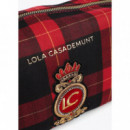 Neceser Estampado Animal Print Rojo-negr  LOLA CASADEMUNT