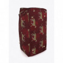 Neceser Estampado Flores Rojo-marron  LOLA CASADEMUNT