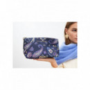 Neceser Estampado Flores Azul-gris  LOLA CASADEMUNT