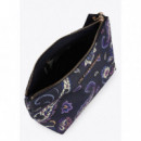 Neceser Estampado Flores Azul-gris  LOLA CASADEMUNT