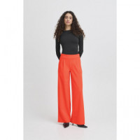 Pantalones ICHI Kate Long Wide Poppy Red