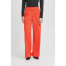 Pantalones ICHI Kate Long Wide Poppy Red
