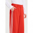 Pantalones ICHI Folavi Fiery Red