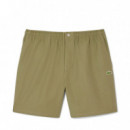 Pantalón Corto de Corte Holgado de Popelín  LACOSTE