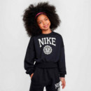 Sudadera con Cuello Redondo de Tejido French Terry Kids  NIKE