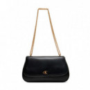 Bolso de Hombro con Cadena de Herrajes con Logo Monograma  CALVIN KLEIN
