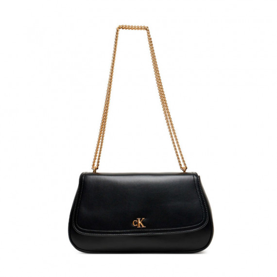 Bolso de Hombro con Cadena de Herrajes con Logo Monograma  CALVIN KLEIN
