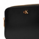 Bolso Cruzado con Herraje con Logo Monograma  CALVIN KLEIN