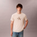 Camiseta con Logo Monograma  CALVIN KLEIN