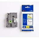 BROTHER Cinta Laminada TZES211 6MM Texto Negro sobre Fondo Blanco. Ancho: 6 Mm. Longitud: 8 M