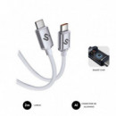 SUBBLIM Cable Usb-c Macho a Usb-c Macho 60W 2M Blanco