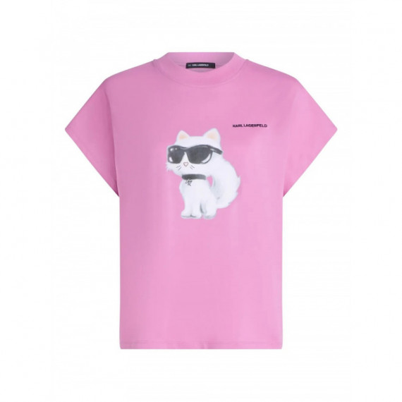 KARL LAGERFELD - Ikon Aquarelle C Loose T Shirt - 2AW - A2W17115/2AW