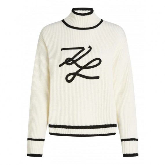 KARL LAGERFELD - Soutache Autograph Knit - 100 - A4W18051/100