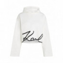 KARL LAGERFELD - Karl Signature Hem Hoodie - B09 - A4W20039/B09