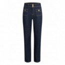 KARL LAGERFELD - Retro Straight Denim Pants - D24 - A4W10093/D24