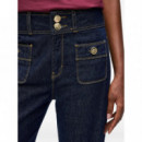 KARL LAGERFELD - Retro Straight Denim Pants - D24 - A4W10093/D24