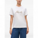 KARL LAGERFELD - Signature Sequins T Shirt - 100 - A4W17052/100